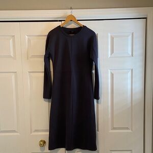 COS Dark Blue Long Sleeve Dress